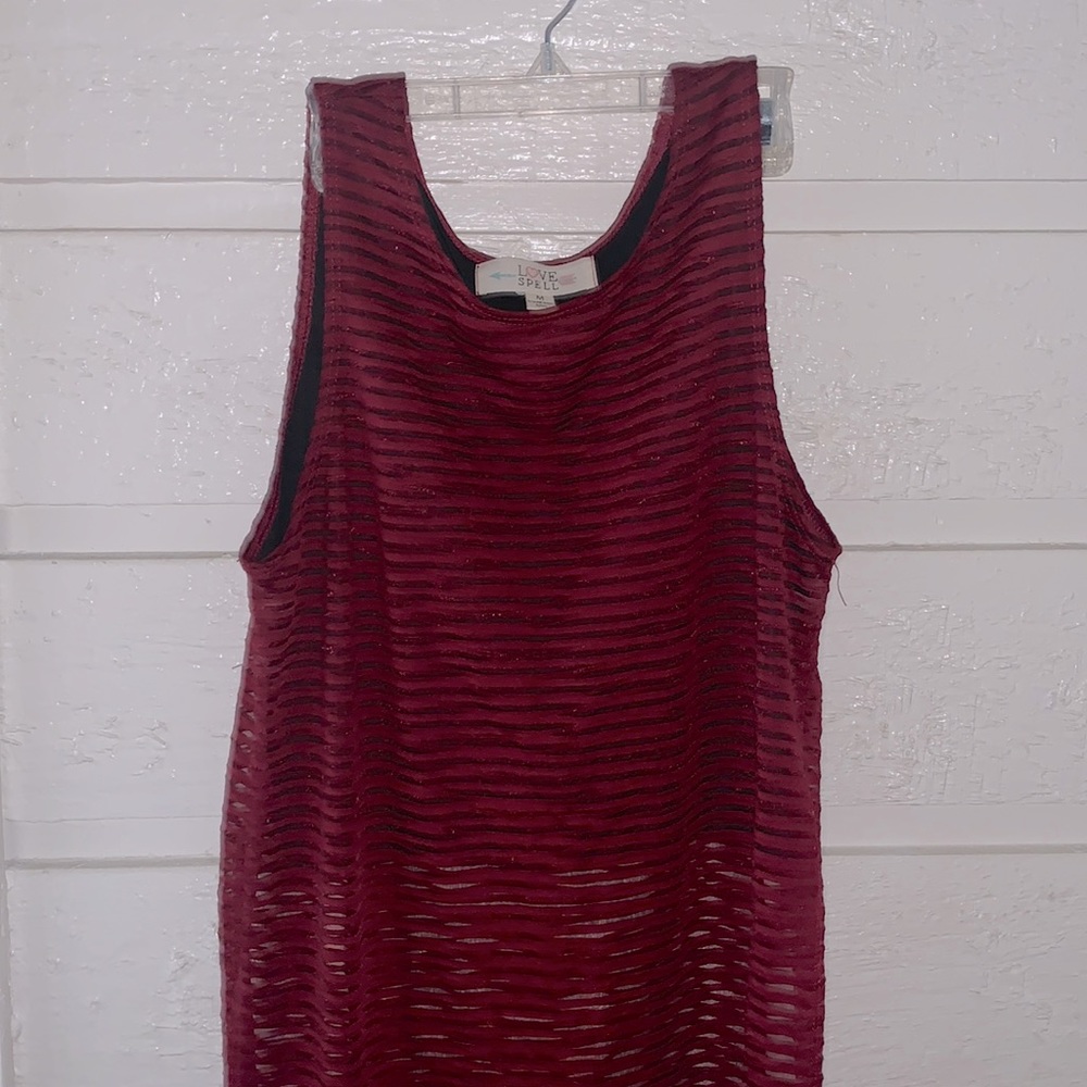 Long top, short sleeves